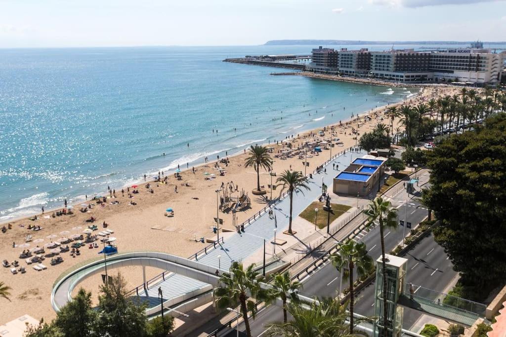 Apartamento Con Vistas Al Mar Primera Linea De Playa Del Postiguet Alicante Extérieur photo